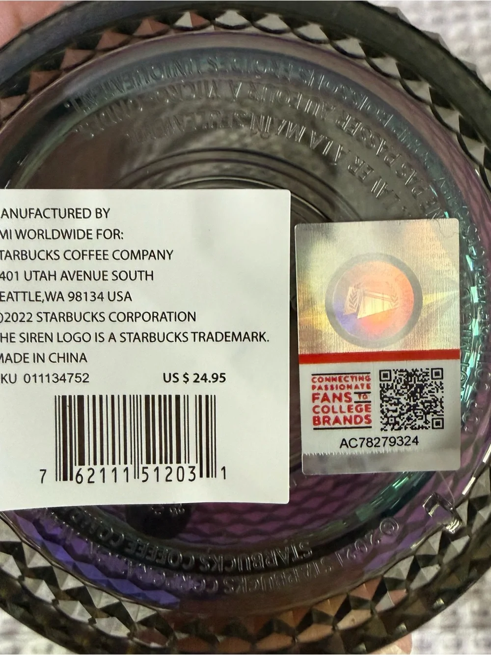 New Starbucks Been There Campus Collection Georgetown Studded Tumbler 24oz Straw